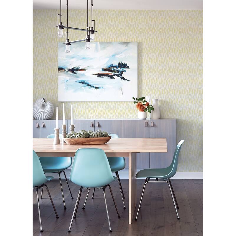 A-Street Prints Erik Yellow Building Blocks Wallpaper