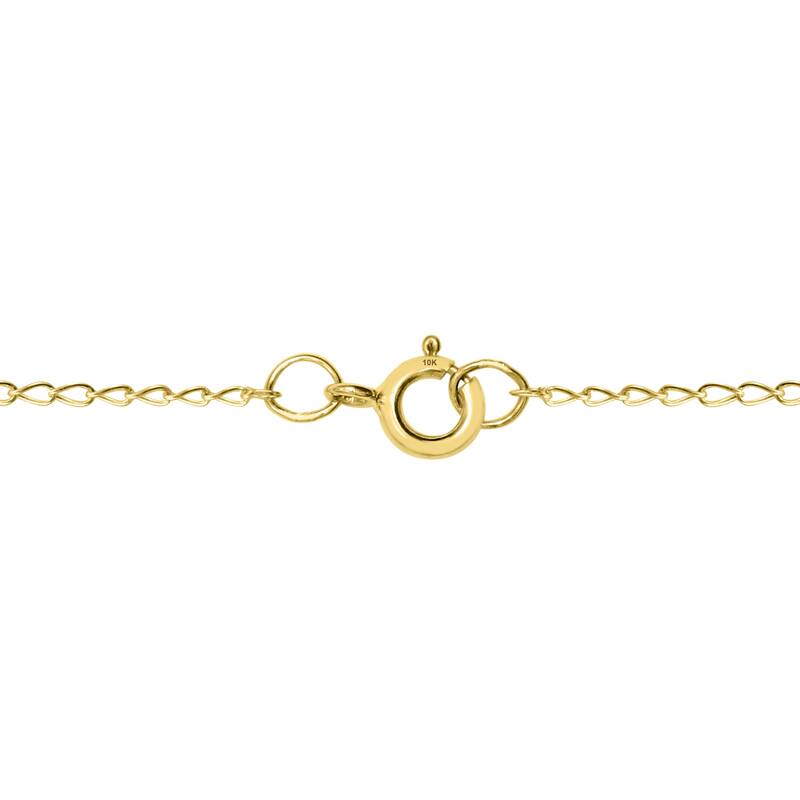 Marquee 10k Yellow Gold 1/2ct TDW Diamond Graduated 3-stone Drop Pendant