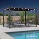 preview thumbnail 36 of 47, PURPLE LEAF Gazebo Outdoor Retractable Modern Large Size Pergola w Lights