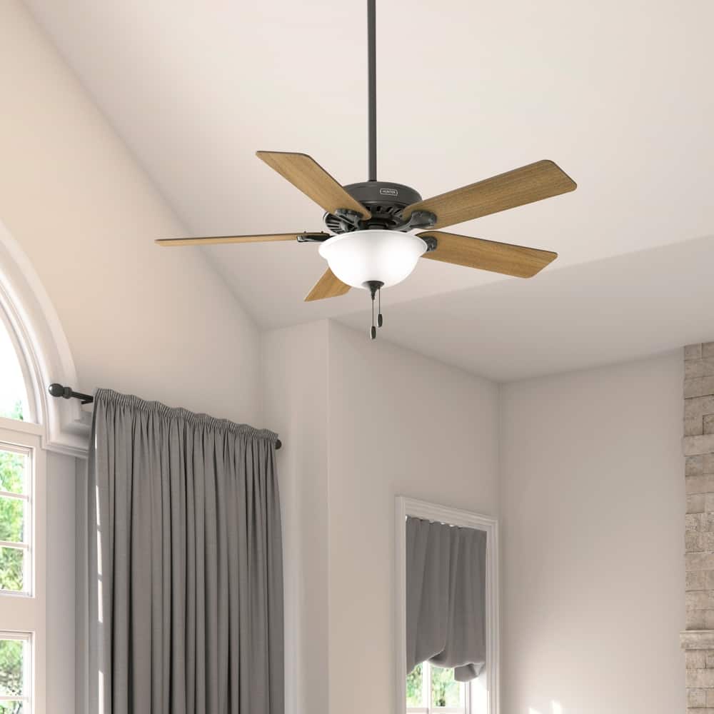 Hunter 52" Pro's Best Traditional Ceiling Fan with LED Light Kit and Pull Chain - DC Motor - ENERGY STAR!