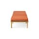 Option Teak Finish+Rust Orange Cushion