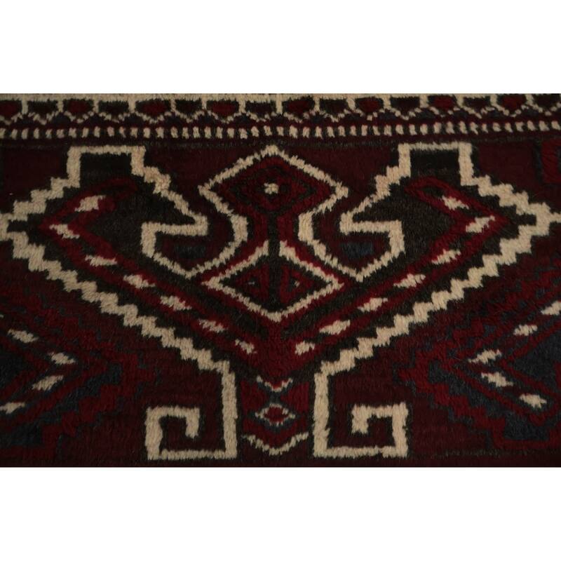 Hand Knotted Oriental 100% Wool Carpet Traditional All-Over Red Turkoman Area Rug - 12' 3'' X 8' 4''