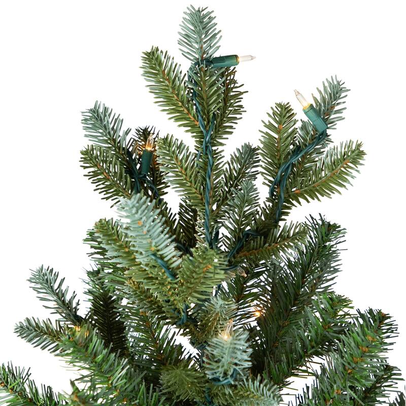 Real Touch™️Pre-Lit Full Blue Spruce Artificial Christmas Tree - 7.5' - Clear - 7.5 Foot