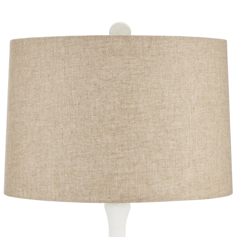 Currey & Company Charny White Floor Lamp - 68"h x 18"dia.