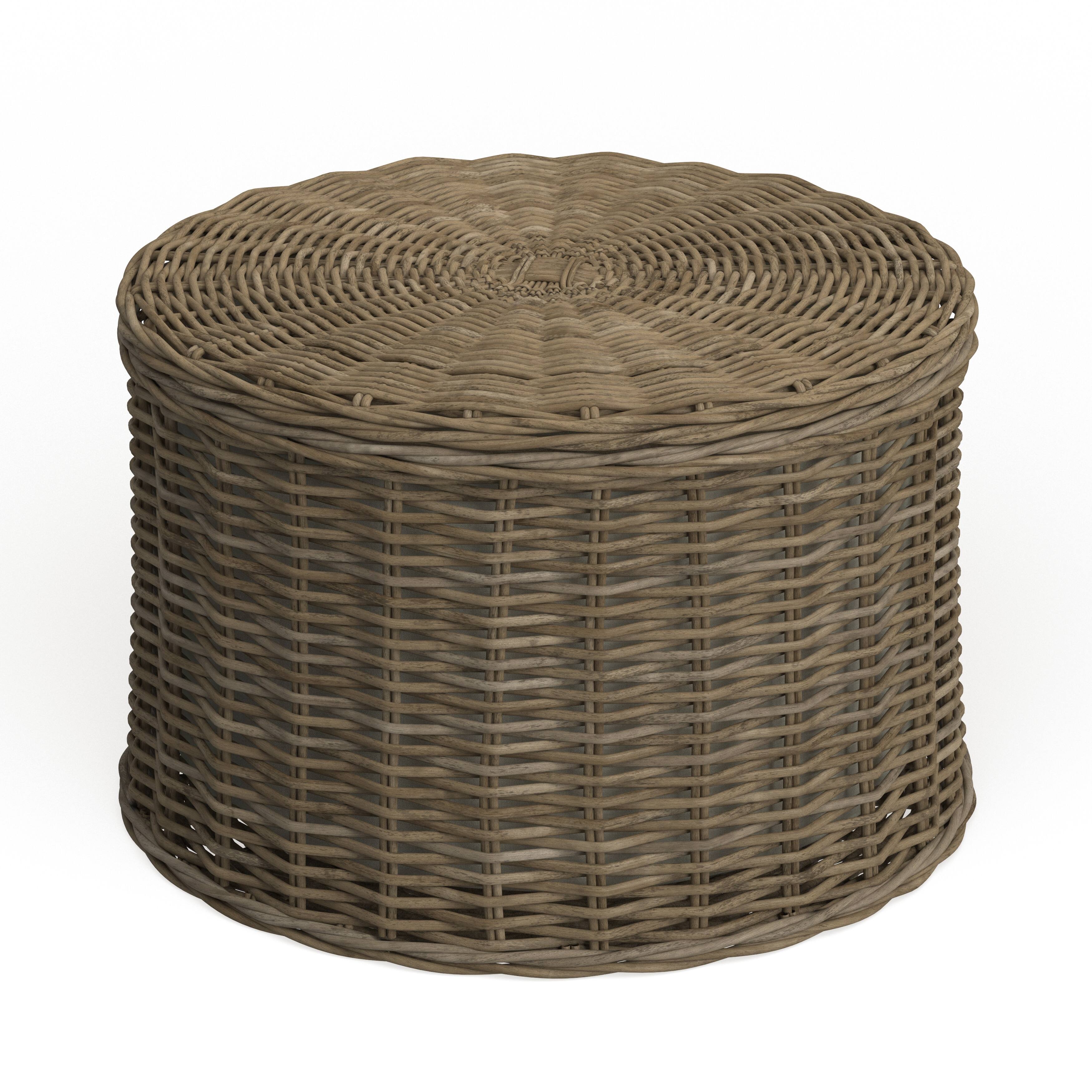 SAFAVIEH Jesse Wicker Storage Coffee Table 28.5" x 28.5" x 17" On Sale Bed Bath & Beyond