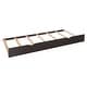 preview thumbnail 13 of 14, Queen Size Wooden Bed with Trundle, Cabinet, and Sockets, Espresso