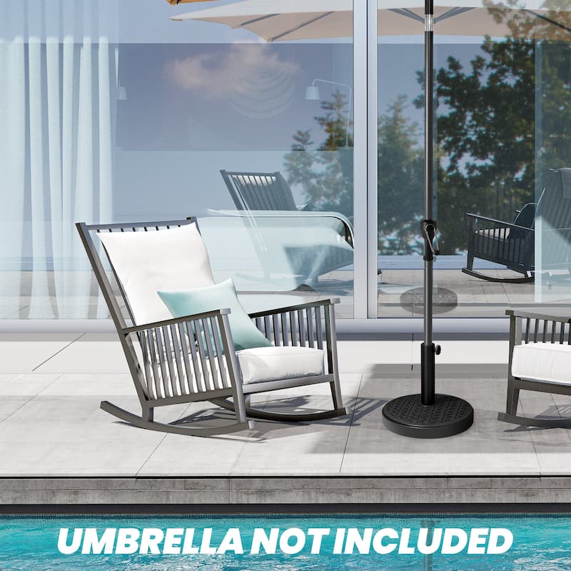 29/45 lbs Outdoor Concrete Cement Filled Round Umbrella Base Holder for Straight Pole Market Umbrella