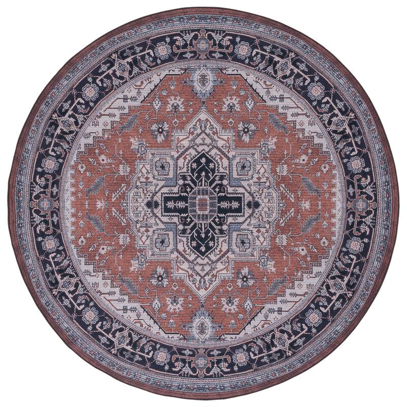 SAFAVIEH Tucson Machine Washable Slip Resistant Emmer Traditional Rug