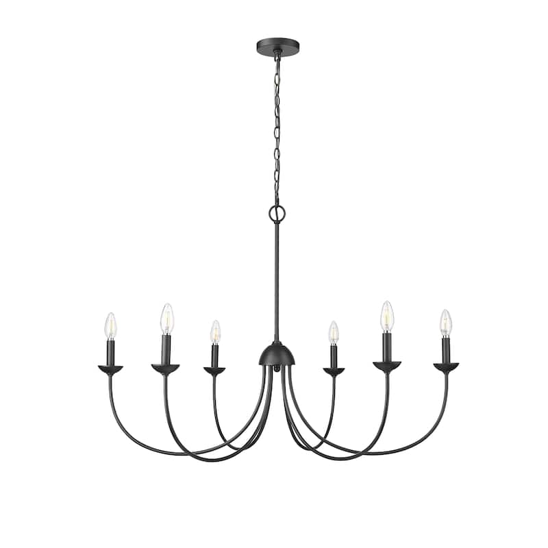 Millennium Lighting Warhol 4/6 Chandelier Ceiling Light - Matte Black - 4 Lights