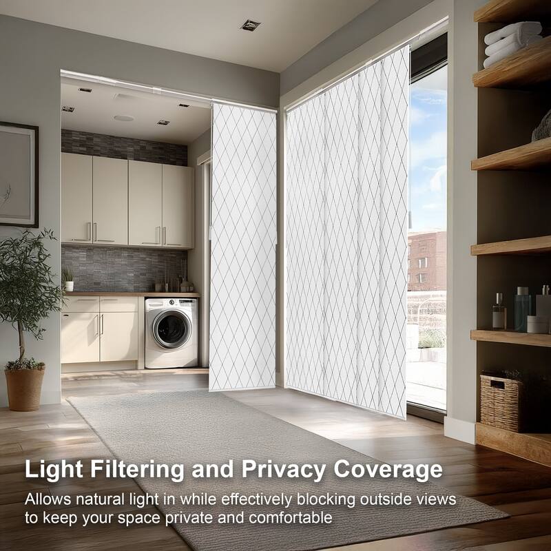 CHICOLOGY Adjustable Sliding Panels, 4-Rail Track, for Large Windows