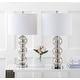 preview thumbnail 3 of 63, JONATHAN Y Ella 27" Glass Triple-Sphere LED Table Lamp, Mercury Silver/Chrome (Set of 2)
