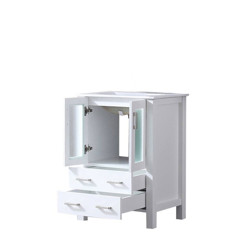 Volez Bath Vanity and White Ceramic Top