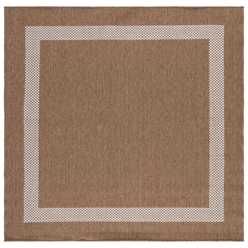 SAFAVIEH Sisal Performance Margit Washable Indoor/Outdoor Rug - Natural/Ivory - 6'7" Square