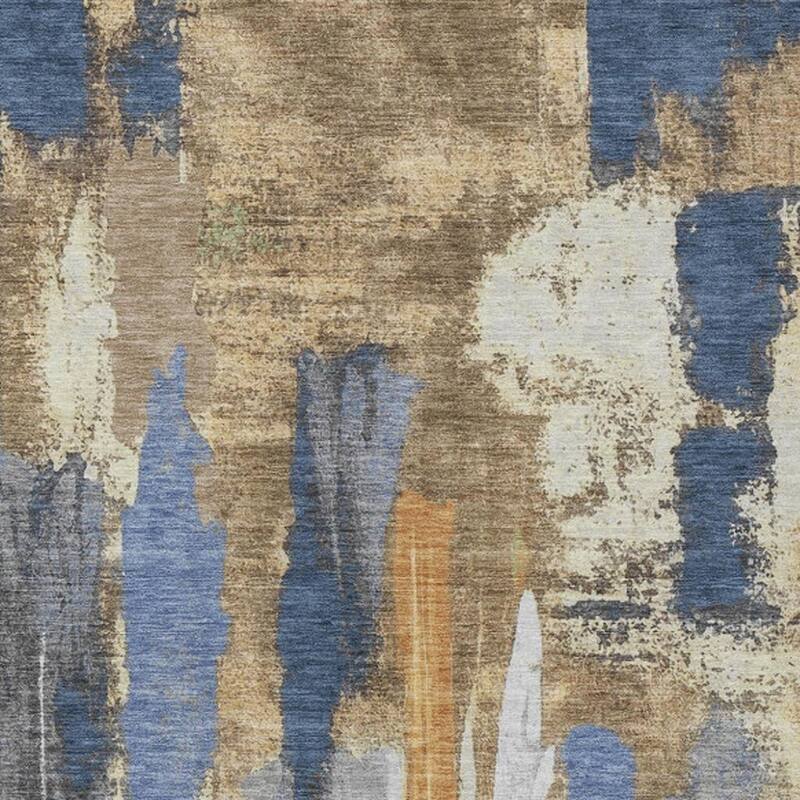 HomeRoots Abstract Transitional Rectangle Outdoor Rug