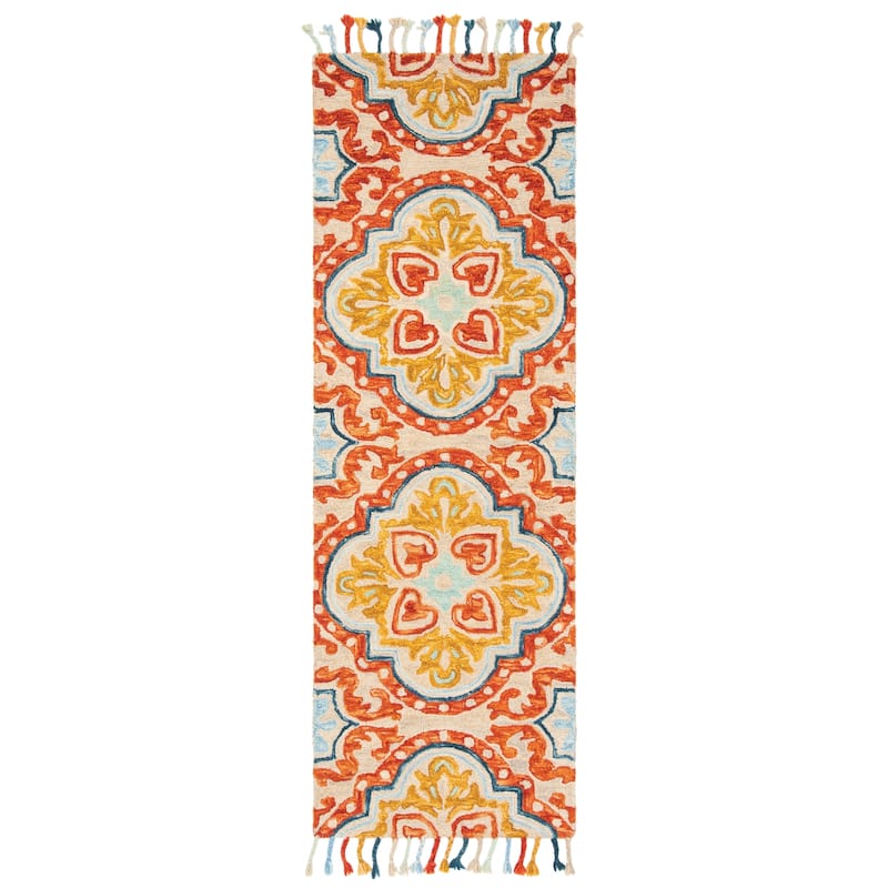 SAFAVIEH Handmade Aspen Misao Boho Tassel Wool Rug