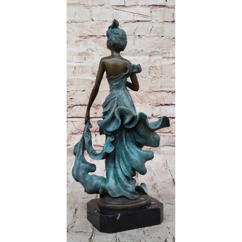 Las Vegas Follies Entertainer Showroom Actress Genuine Bronze Sculpture By Patoue