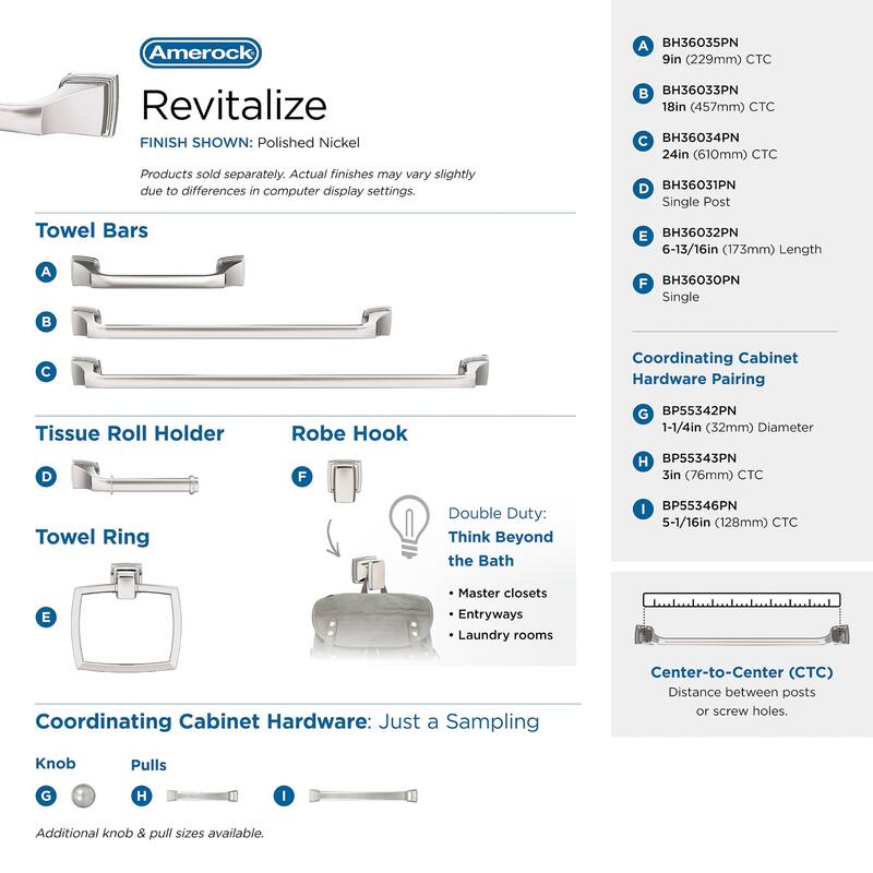 Amerock Revitalize Single Robe Hook