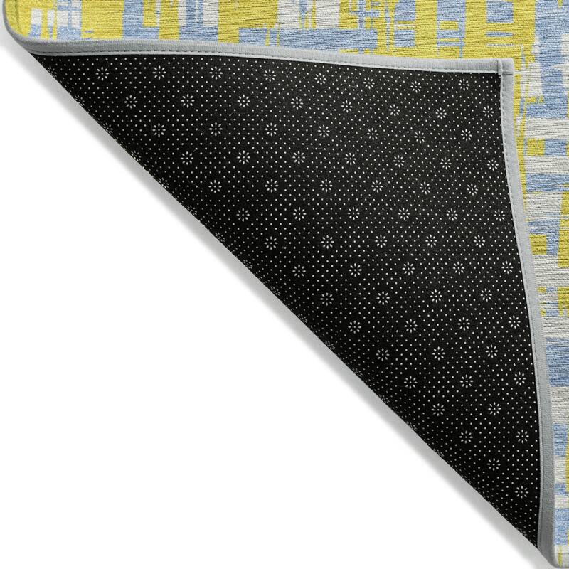 HomeRoots Abstract Transitional Rectangle Outdoor Rug
