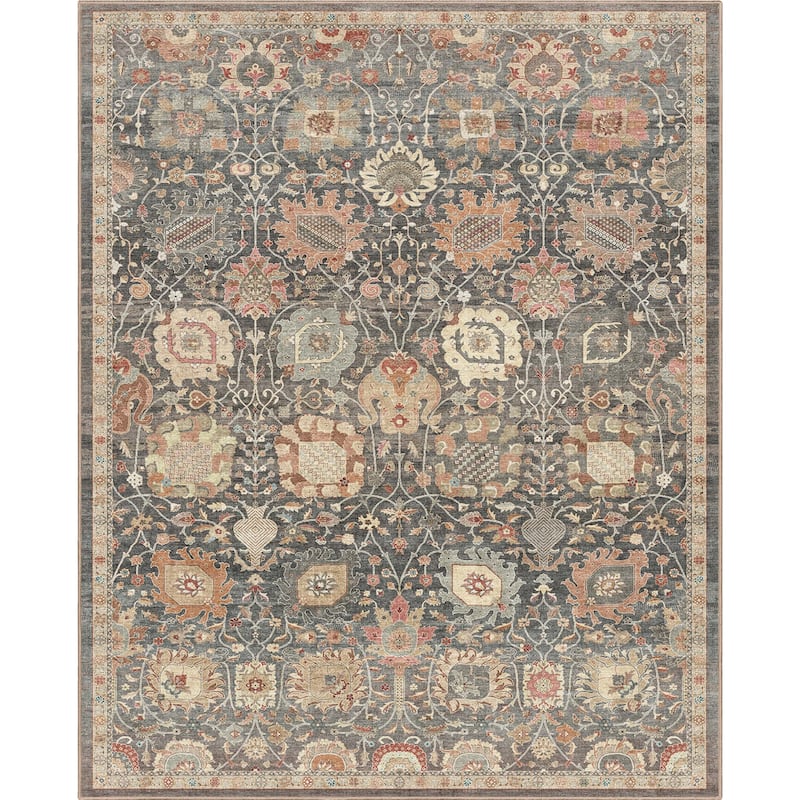 Well Woven Apollo Serapi Vienna Medallon Vintage Flat-Weave Area Rug