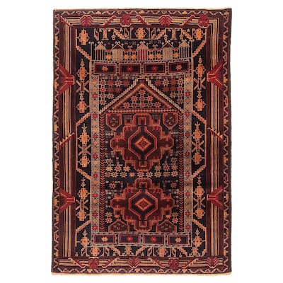 Teimani Black Rug 3'0" x 4'7" - 3'0 x 4'7
