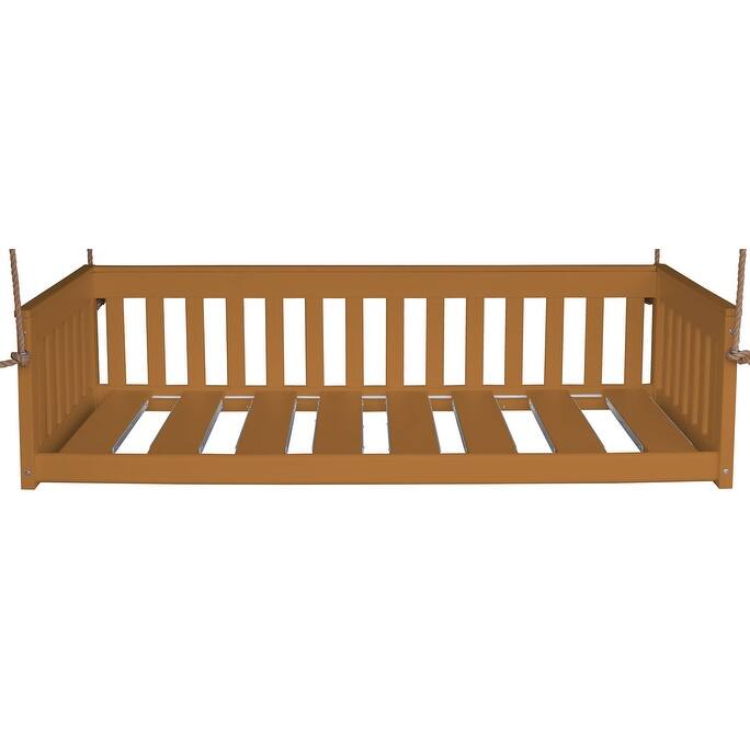 Poly Lumber Deep Seating Mission Swing with Rope - 75" - Cedar