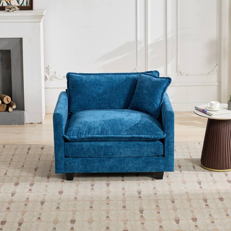 Cloud Sofa Armrests only, Modern Sectional Couch, for Living Room Bedroom, Comfy Double Layer Upholstered Seat Cushion