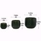 preview thumbnail 4 of 23, 4-Piece Ceramic Flowerpot Set, Modern Planters for Patio, Garden, or Windowsills