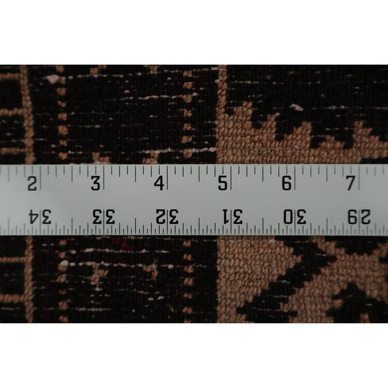 Hand Knotted Oriental 100% Wool Carpet Traditional All-Over Red Turkoman Area Rug - 10' 10'' X 7' 9''