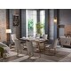 Rtyik Modern Dining Room Table, 6 Dining Room Chairs and Console With ...