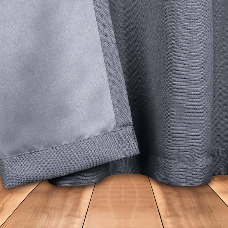 Superior Linen Washable Room Darkening Curtains, Set of 2 Panels