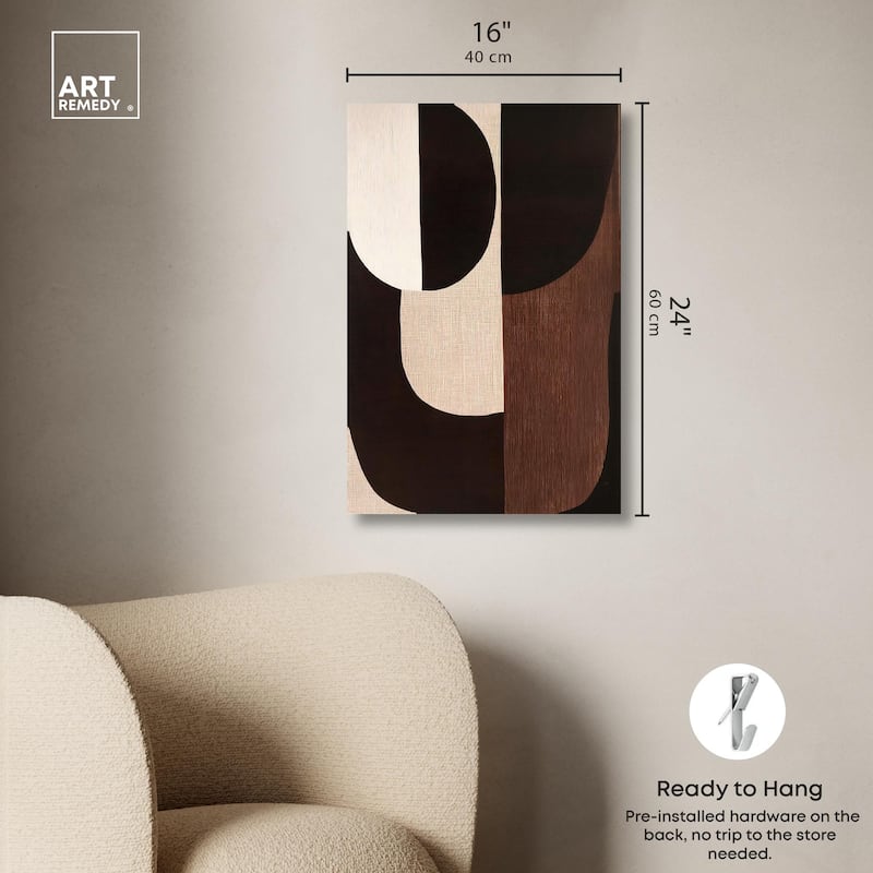 Quartet in Brown I Canvas by Art Remedy, Gallery Wrapped