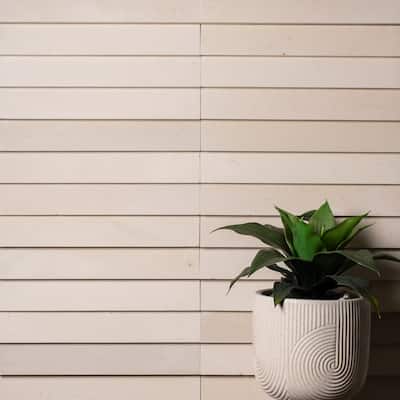 Stone Strip 2 in. x 12 in. Island White Honed Limestone Wall Tile