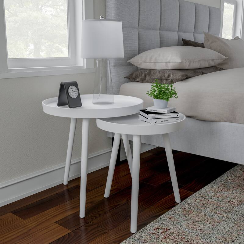 Lavish Home Set of 2 Nesting End Tables