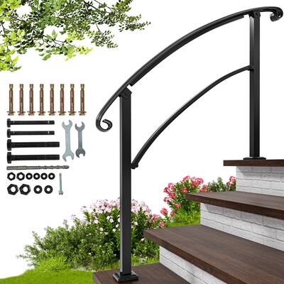 Moasis 3/5FT Curly Handrail Outdoor Stairs Outdoor