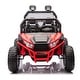 preview thumbnail 34 of 55, Two-Seater 24V Ride-On UTV for Kids, with Bluetooth, MP3, and LED Lights Red