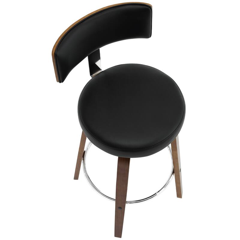 Faux Leather Upholstered Swivel Counter/ Bar Stools Set of 1/2/4