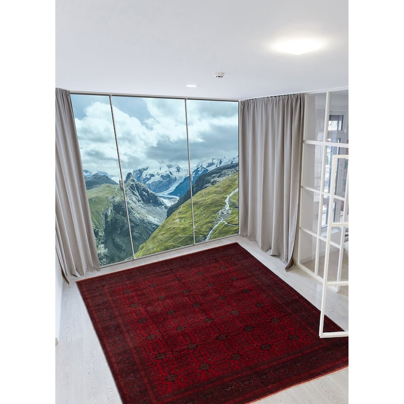 ECARPETGALLERY Hand-knotted Finest Khal Mohammadi Red Wool Rug - 10'2 x 12'7