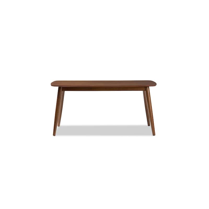 Modern Dining Table - Medium Oak Finish, 62 Inch - Stylish Table for Kitchen & Dining Room - 29.25