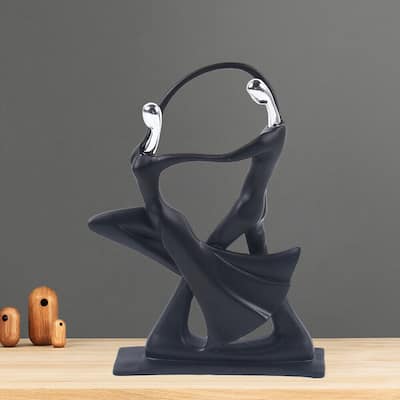 Couple Dancers Sculpture Table Top Decor Figurines Ornaments Gift