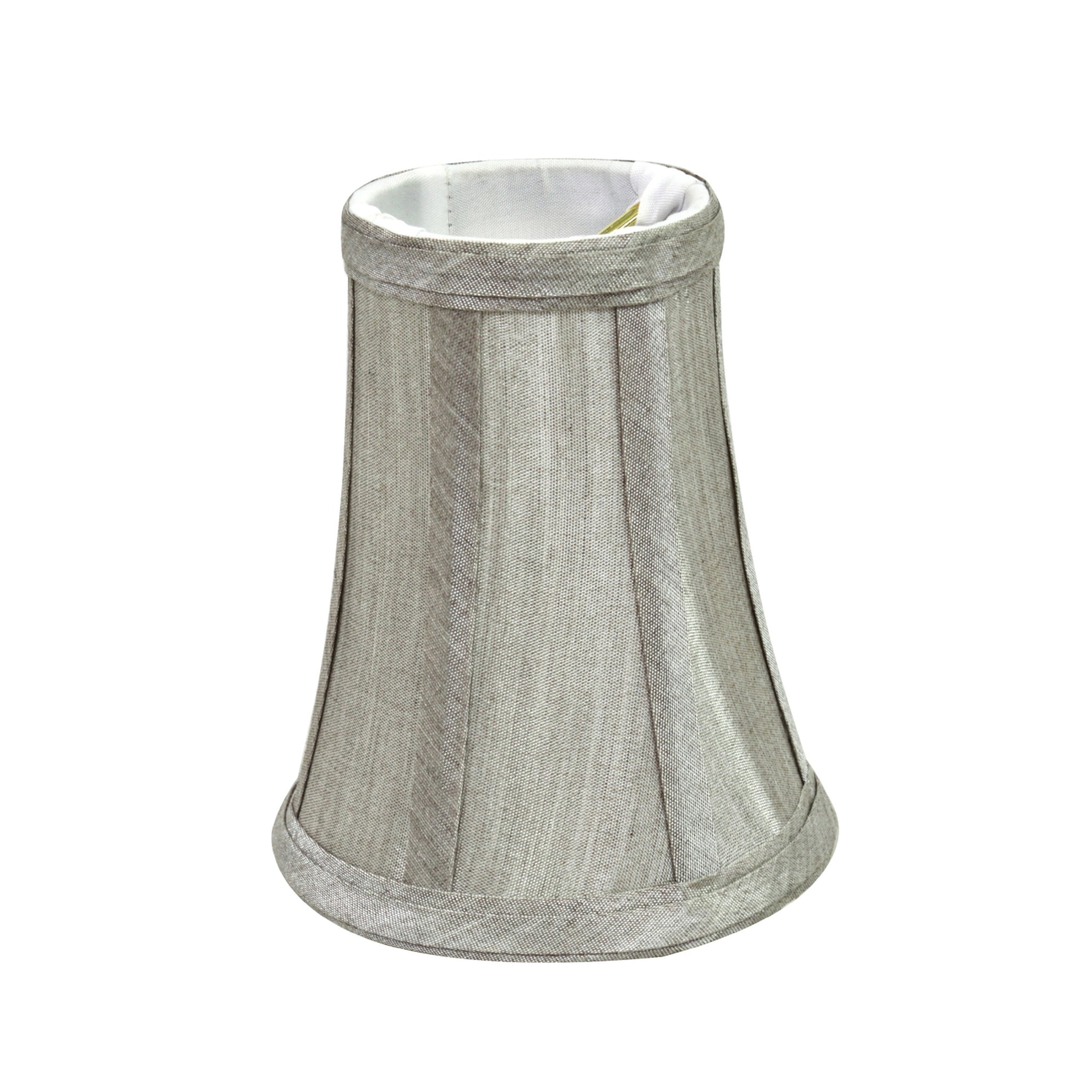 Aspen creative bell chandelier clip on lamp shade 5 pack silver grey