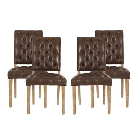 Kessler Tufted Dining Chairs by Christopher Knight Home