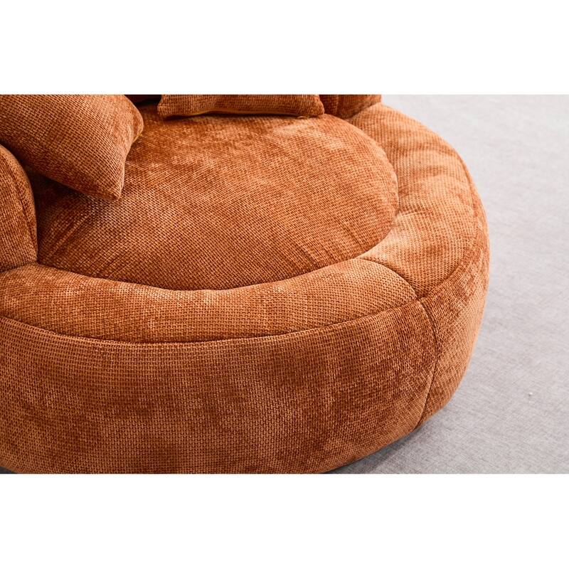 Round Bean Bag Chairs for Soft Chenille Cover