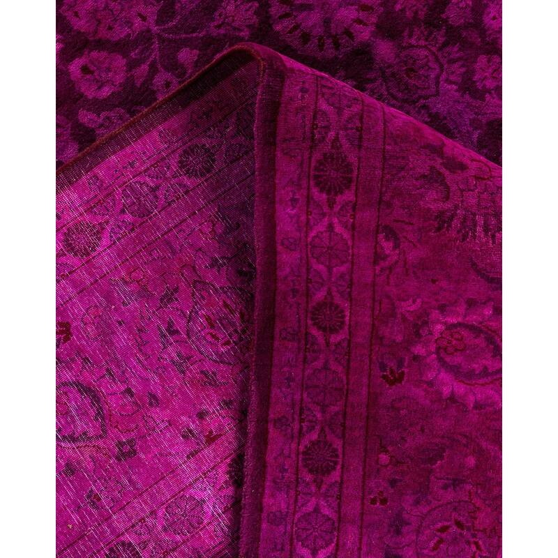 Fine Vibrance One-of-a-Kind Hand-Knotted Area Rug - Pink, 8' 1" x 10' 5" - 8' 1" x 10' 5"