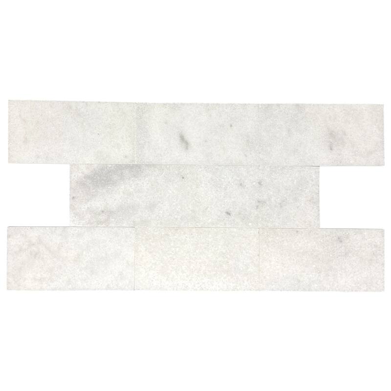 Pale Gray Marble 3" x 6" Honed Tile - 1 Box (5.50 sqft) - Silver