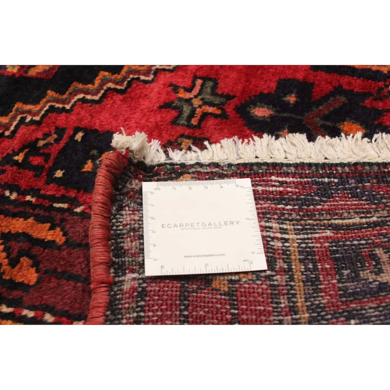 ECARPETGALLERY Hand-knotted Andelz Red Wool Rug - 4'11 x 9'6