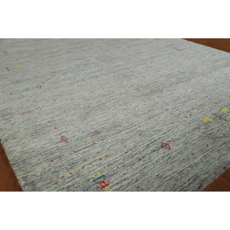 Hand Knotted Oriental 100% Wool Carpet Tribal Tribal Multi-Colored Gabbeh Area Rug - 7' 11'' X 5' 3''