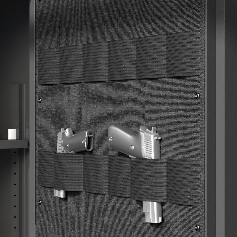 Large Gun Safe with Digital Keypad and Key Lock, Firearm Storage Cabinet
