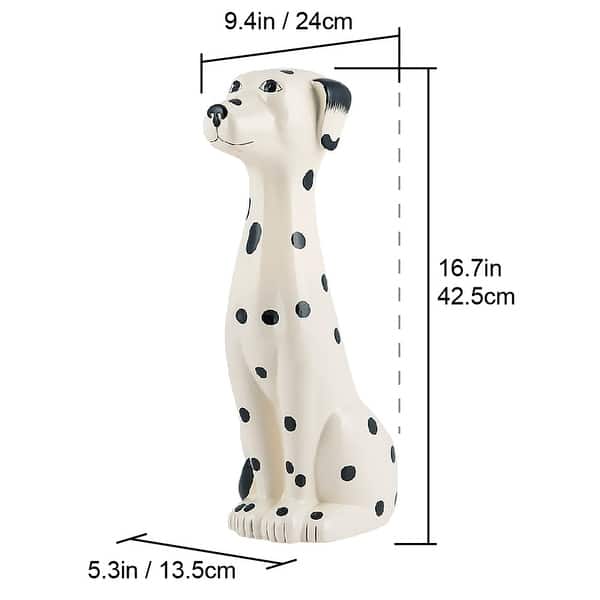 dimension image slide 1 of 3, Ceramic Animal Toilet Brush Holder with Brush
