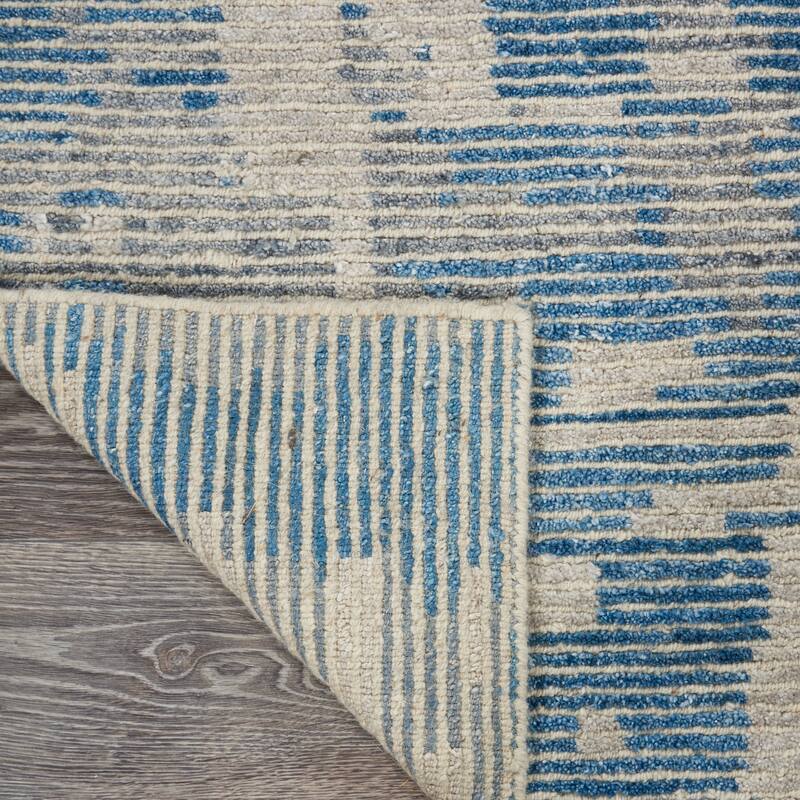 Nourison Ellora Contemporary Modern Abstract Linear Wool Area Rug