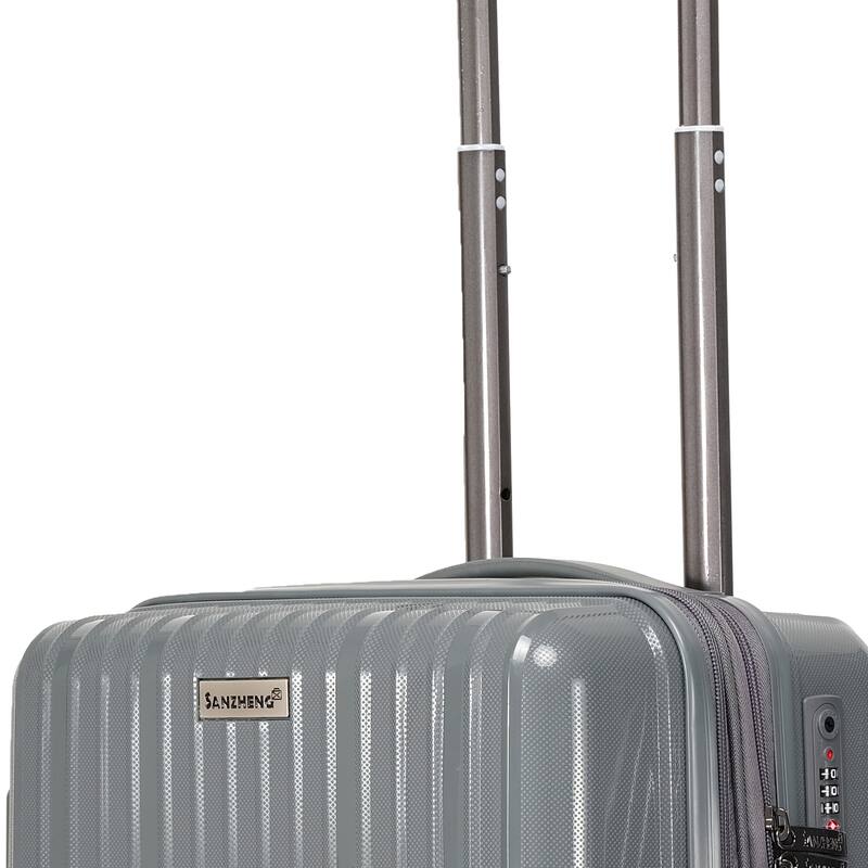 Luggage Sets 3 Piece,Luggage Set PP Material Travel Suitcase Set With Spinner Wheels for Men Women, 20''/24''/28''